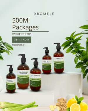[AROMELE] Lemongrass Ginger -  All Varian 500 ml Packaged - Image 2