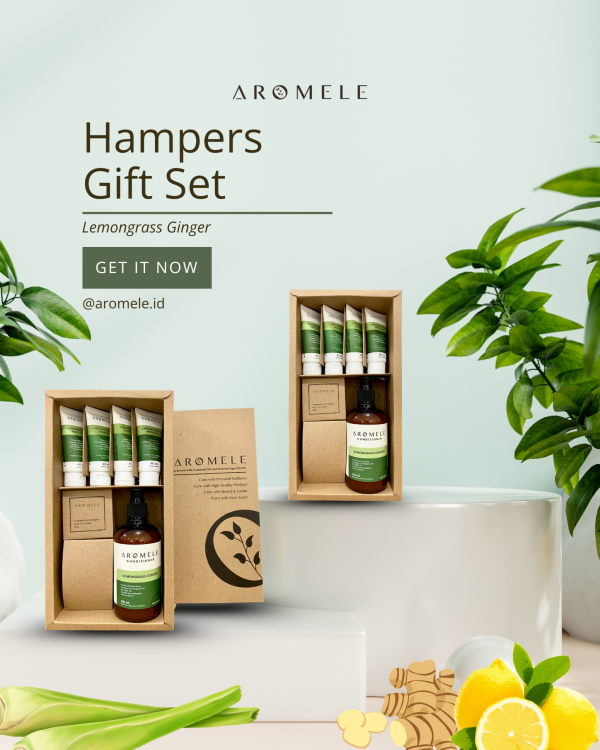 [AROMELE] Lemongrass Ginger - Gift Set Body Care - Image 2