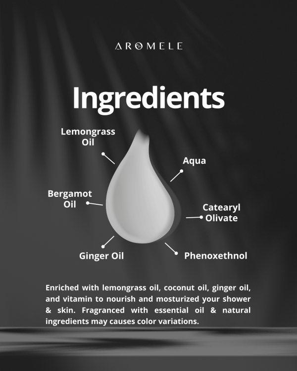 [AROMELE] Lemongrass Ginger -  All Varian 300 ml Packaged - Image 4