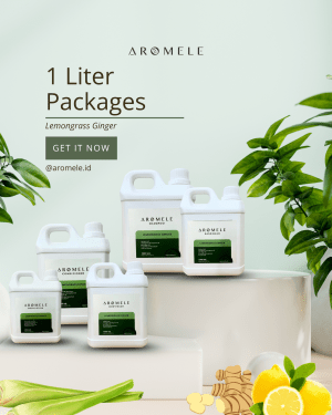 [AROMELE] Lemongrass Ginger - All Varian 1000Ml Packaged - Image 2