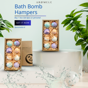 [AROMELE] Bath Bomb | 100gr | Hampers Bath Bomb 6pcs Free Box & Card