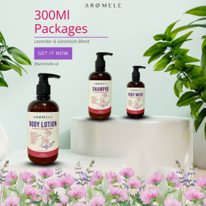 [AROMELE] Lavender & Geranium Blend - All Varian 300 ml Packaged