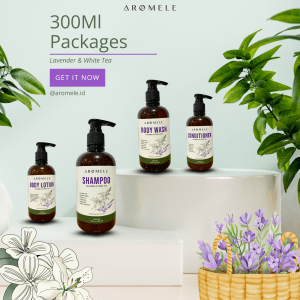 [AROMELE] Lavender & White Tea - All Varian 300 ml Packaged
