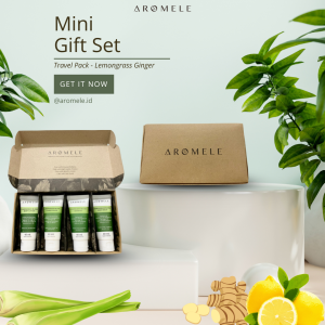 [AROMELE] Lemongrass Ginger - Mini Gift Set Travel Pack