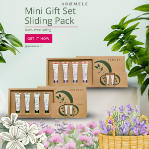[AROMELE] Mini Gift Set Sliding - Lavender & White Tea / Lavender & Geranium Blend | Free Card Write on Note